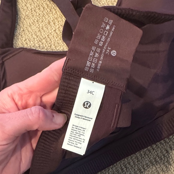 Lululemon Athletica Dark Purple Strappy Sports Bra - Picture 3 of 3